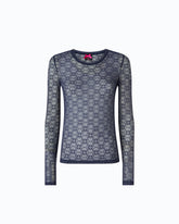 T-shirt en dentelle stretch à logo Love Birds -  | Pinko
