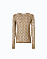 Stretch lace sweater with Love Birds logo motif -  | Pinko