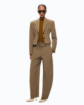 Barrel-fit trousers with belt -  | Pinko