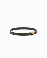 Ceinture en daim avec boucle Love Birds 2 cm -  | Pinko