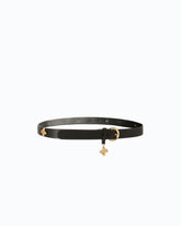 Ceinture en cuir avec clous en forme de fleurs 2 cm -  | Pinko