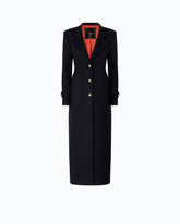 Manteau long en drap de laine mélangée -  | Pinko
