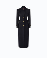 Manteau long en drap de laine mélangée -  | Pinko