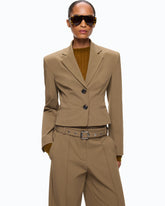 Slim-fit cropped blazer -  | Pinko