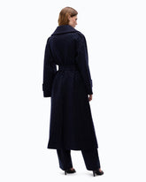 Cappotto lungo in lana full strass -  | Pinko