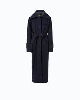 Cappotto lungo in lana full strass -  | Pinko