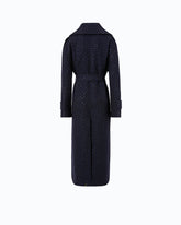 Cappotto lungo in lana full strass -  | Pinko