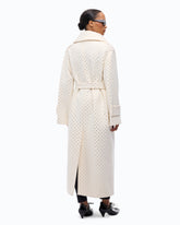 Cappotto lungo in lana full strass -  | Pinko
