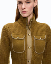 Ribbed cardigan with pockets -  | Pinko