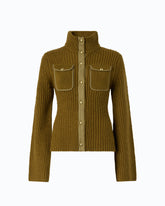 Ribbed cardigan with pockets -  | Pinko