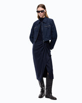 Giubbino cropped effetto pelle nabuk -  | Pinko