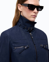 Giubbino cropped effetto pelle nabuk -  | Pinko