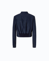 Giubbino cropped effetto pelle nabuk -  | Pinko