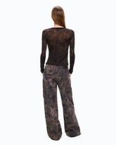 Cardigan à imprimé camouflage floral -  | Pinko
