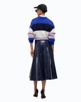 Jupe midi embossée crocodile -  | Pinko
