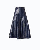 Jupe midi embossée crocodile -  | Pinko