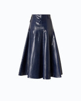 Jupe midi embossée crocodile -  | Pinko