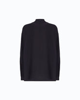 Bluse mit Taschen und Knöpfen - Dunkelblau | Pinko