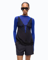 Lace lingerie top - Dark Blue | Pinko