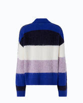 Sweter z mieszanki alpaki w paski -  | Pinko