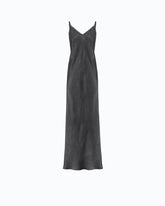 Long slip dress in satin -  | Pinko