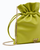 Clutch a mano Micro Love Bag Click in pelle stampa cocco con fibbia gioiello PINKO Galleria -  | Pinko