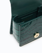 Sac à main Micro Love Bag à anse supérieure en cuir embossé croco avec boucle bijou PINKO Galleria -  | Pinko