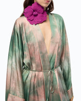 Long gradient satin kimono -  | Pinko
