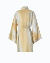 Kimono in satin dal colore sfumato con cintura -  | Pinko
