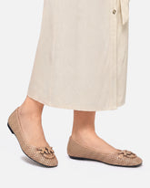 Perforated ballerinas with Love Birds logo -  | Pinko