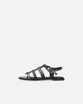 Sandali bassi con cinturini e borchie -  | Pinko