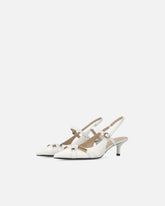 Slingback con cinturini e applicazioni gioiello -  | Pinko