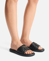 Perforated nappa leather slip-on sandals with Love Birds logo -  | Pinko