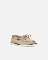Mocassini in suede con applicazioni gioiello -  | Pinko