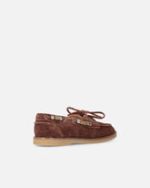 Mocassini in suede con applicazioni gioiello -  | Pinko
