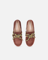 Mocassini in suede con lacci multicolor -  | Pinko