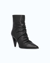 Nappa leather ankle boots with high heel and pointed toe - Black | Pinko