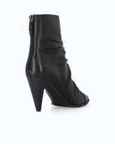 Nappa leather ankle boots with high heel and pointed toe - Black | Pinko