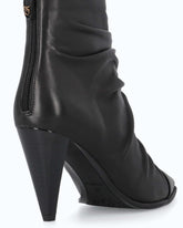Nappa leather ankle boots with high heel and pointed toe - Black | Pinko
