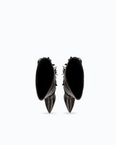 Bottes hautes en cuir nappa à talons et franges -  | Pinko