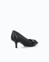 Leather pumps with straps and fringing -  | Pinko