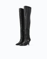 Nappa leather boots with extra-high leg shaft -  | Pinko