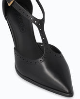 Décolleté T-strap in pelle con tacco alto -  | Pinko