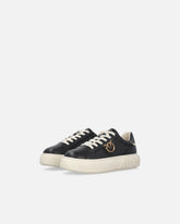 Sneakers flatform con suola alta e logo in metallo -  | Pinko