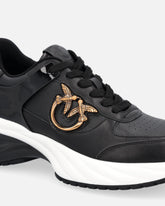 Sneakers Ariel effetto pelle con dettagli specchio -  | Pinko