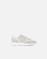 Sneakers in mesh e suede con logo Love Birds -  | Pinko
