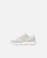 Sneakers in mesh e suede con logo Love Birds -  | Pinko